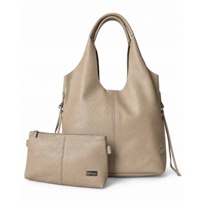 - HIT - CAPPUCCINO TOREBKA SKÓRA NATURALNA SHOPPER A4 TORBA SKÓRZANA